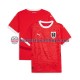 Miehet Itävalta Euro 2024 Punainen Lyhythihainen Fanipaita ,Koti