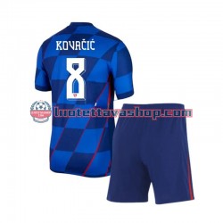 Lapset Kroatia Mateo Kovacic 8 Euro 2024 Lyhythihainen Fanipaita ,Vieras