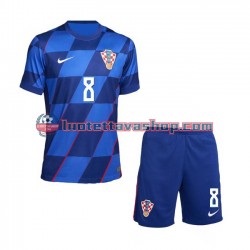 Lapset Kroatia Mateo Kovacic 8 Euro 2024 Lyhythihainen Fanipaita ,Vieras