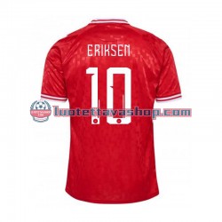 Miehet Tanska Eriksen 10 Euro 2024 Lyhythihainen Fanipaita ,Koti