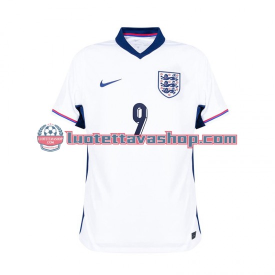 Miehet Englanti Harry Kane 9 Euro 2024 Valkoinen Lyhythihainen Fanipaita ,Koti