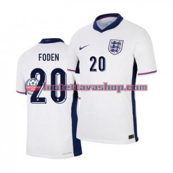 Miehet Englanti Phil Foden 20 Euro 2024 Lyhythihainen Fanipaita ,Koti