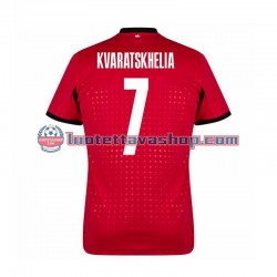 Miehet Georgia Kvaratskhelia 7 Euro 2024 Lyhythihainen Fanipaita ,Kolmas