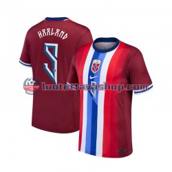 Miehet Norja Haaland 9 2024 Punainen Lyhythihainen Fanipaita ,Koti