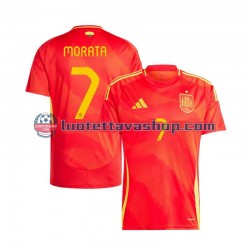 Miehet Espanja Alvaro Morata 7 Euro 2024 Lyhythihainen Fanipaita ,Koti