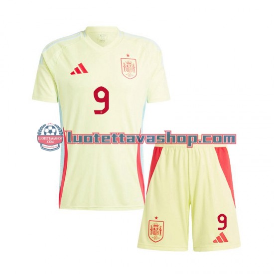 Lapset Espanja Gavi 9 Euro 2024 Lyhythihainen Fanipaita ,Vieras