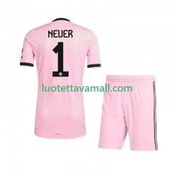 Lapset FC Bayern München Maalivahdin Manuel Neuer 1 UCL 2025-2026 Lyhythihainen Fanipaita ,Kolmas