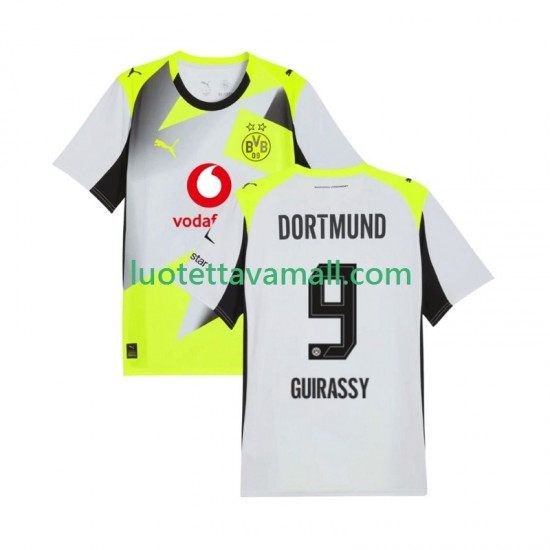 Miehet Borussia Dortmund Serhou Guirassy 9 2025-2026 Lyhythihainen Fanipaita ,Vieras