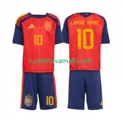 Lapset Espanja Lamine Yamal 10 World Cup 2026 Lyhythihainen Fanipaita ,Koti
