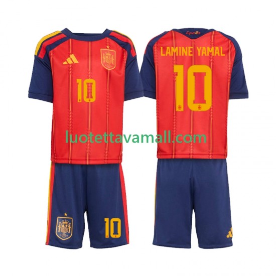 Lapset Espanja Lamine Yamal 10 World Cup 2026 Lyhythihainen Fanipaita ,Koti