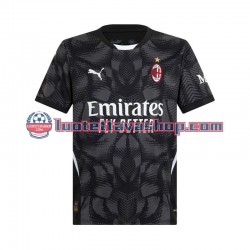 Miehet AC Milan Maalivahdin 2024-2025 Musta Lyhythihainen Fanipaita ,Koti