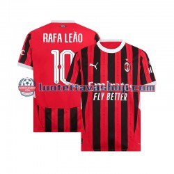 Miehet AC Milan UCL Font RAFA LEAO 10 2024-2025 Lyhythihainen Fanipaita ,Koti