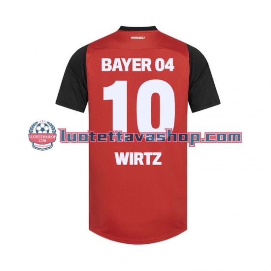 Miehet Bayer 04 Leverkusen Florian Wirtz 10 2024-2025 Lyhythihainen Fanipaita ,Koti