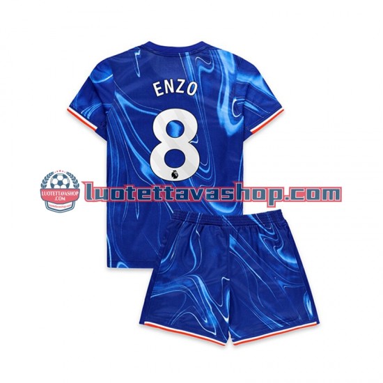 Lapset Chelsea Enzo 8 2024-2025 Lyhythihainen Fanipaita ,Koti