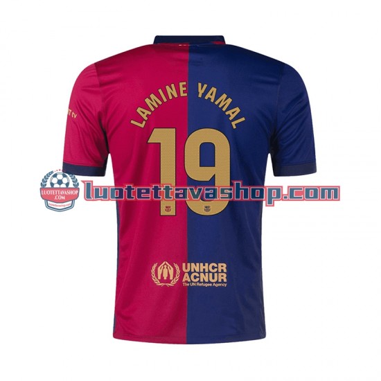 Miehet FC Barcelona Lamine Yamal 19 2024-2025 Lyhythihainen Fanipaita ,Koti