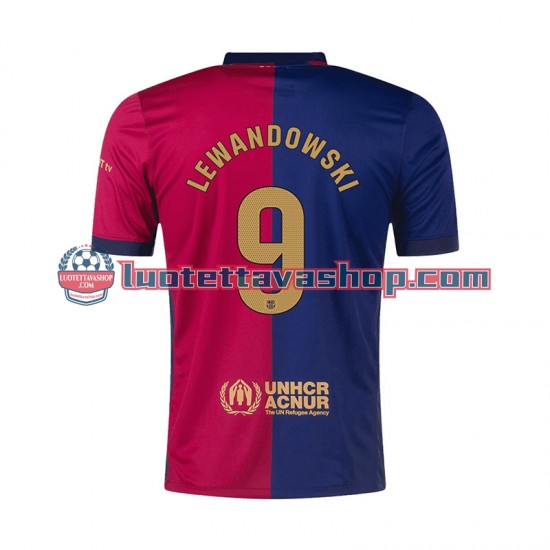 Miehet FC Barcelona Robert Lewandowski 9 2024-2025 Lyhythihainen Fanipaita ,Koti