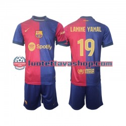 Lapset FC Barcelona UCL Font Lamine Yamal 19 2024-2025 Lyhythihainen Fanipaita ,Koti