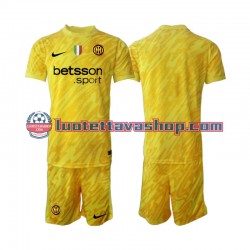 Lapset Inter Milan Maalivahdin 2024-2025 Lyhythihainen Fanipaita ,Vieras