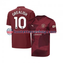 Miehet Manchester City Jack Grealish 10 2024-2025 Lyhythihainen Fanipaita ,Kolmas