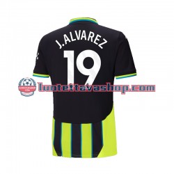 Miehet Manchester City Julian Alvarez 19 2024-2025 Lyhythihainen Fanipaita ,Vieras