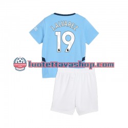 Lapset Manchester City Julian Alvarez 19 2024-2025 Lyhythihainen Fanipaita ,Koti