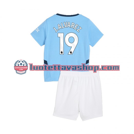 Lapset Manchester City Julian Alvarez 19 2024-2025 Lyhythihainen Fanipaita ,Koti