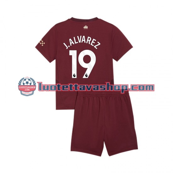 Lapset Manchester City Julian Alvarez 19 2024-2025 Lyhythihainen Fanipaita ,Kolmas