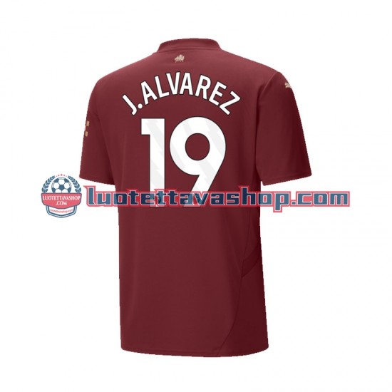 Miehet Manchester City Julian Alvarez 19 2024-2025 Lyhythihainen Fanipaita ,Kolmas