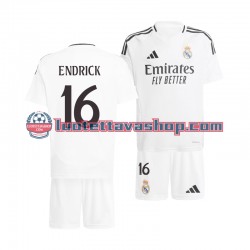 Lapset Real Madrid ENDRICK 16 2024-2025 Lyhythihainen Fanipaita ,Koti