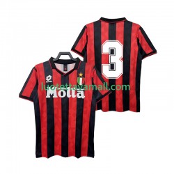 Miehet AC Milan 3 Retro 1993 1994 Lyhythihainen Fanipaita ,Koti