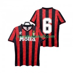 Miehet AC Milan 6 Retro 1993 1994 Lyhythihainen Fanipaita ,Koti