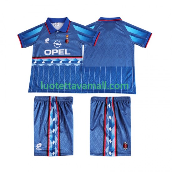 Lapset AC Milan Retro 1995 1996 Lyhythihainen Fanipaita ,Vieras