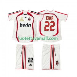 Lapset AC Milan KAKA 22 Retro 2006 2007 Lyhythihainen Fanipaita ,Vieras