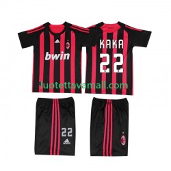 Lapset AC Milan KAKA 22 Retro 2008 2009 Lyhythihainen Fanipaita ,Koti