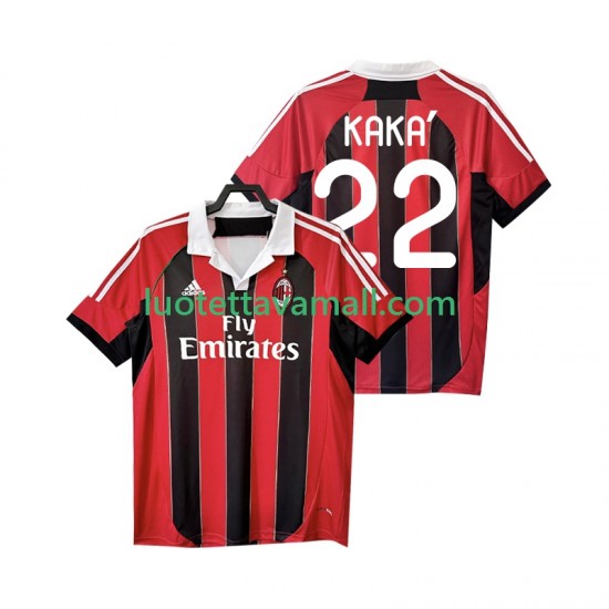 Miehet AC Milan KAKA 22 Retro 2012 2013 Lyhythihainen Fanipaita ,Koti