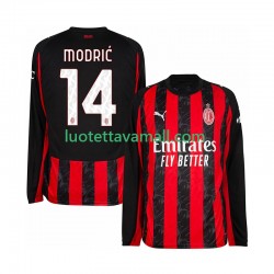 Miehet AC Milan Luca Modric 14 2025-2026 Pitkähihainen Fanipaita ,Koti