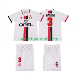 Lapset AC Milan MALDINI 3 Retro 1996 1997 Lyhythihainen Fanipaita ,Vieras