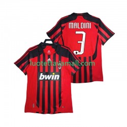 Miehet AC Milan MALDINI 3 Retro 2007 2008 Lyhythihainen Fanipaita ,Koti