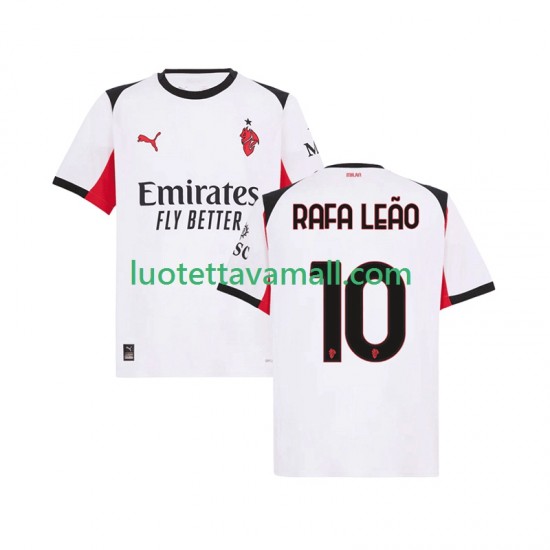 Miehet AC Milan Rafael Leao 10 2025-2026 Lyhythihainen Fanipaita ,Vieras