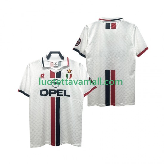 Miehet AC Milan Retro 1996 1997 Lyhythihainen Fanipaita ,Vieras