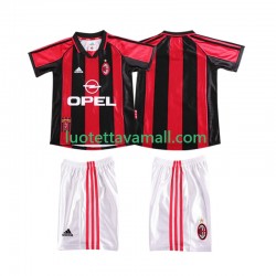 Lapset AC Milan Retro 1998 1999 Lyhythihainen Fanipaita ,Koti