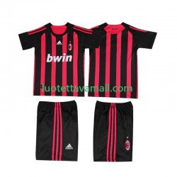 Lapset AC Milan Retro 2008 2009 Lyhythihainen Fanipaita ,Koti