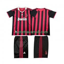 Lapset AC Milan Retro 2009 2010 Lyhythihainen Fanipaita ,Koti