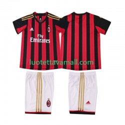 Lapset AC Milan Retro 2013 2014 Lyhythihainen Fanipaita ,Koti