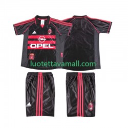 Lapset AC Milan Retro 1998 1999 Lyhythihainen Fanipaita ,Kolmas