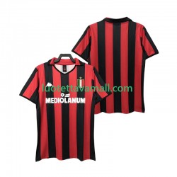 Miehet AC Milan Retro 1988 1989 Lyhythihainen Fanipaita ,Koti