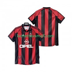 Miehet AC Milan Retro 1998 1999 Lyhythihainen Fanipaita ,Koti