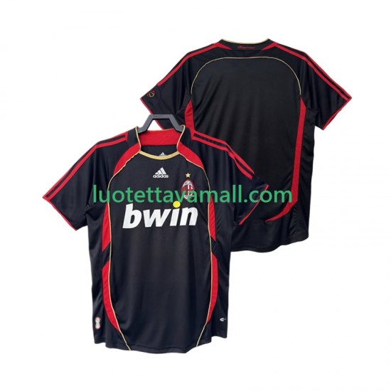 Miehet AC Milan Retro 2006 2007 Lyhythihainen Fanipaita ,Kolmas
