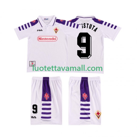 Lapset ACF Fiorentina BASTUTA 9 Retro 1998 1999 Lyhythihainen Fanipaita ,Vieras
