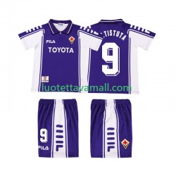 Lapset ACF Fiorentina BASTUTA 9 Retro 1999 2000 Lyhythihainen Fanipaita ,Koti